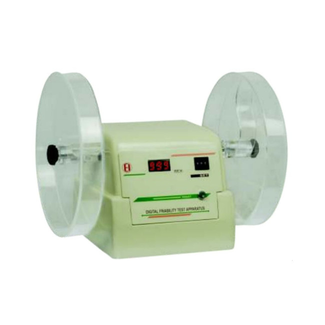 Electronics India Model 902 Digital Friability Test Apparatus | Dual Drum Tablet Durability Tester