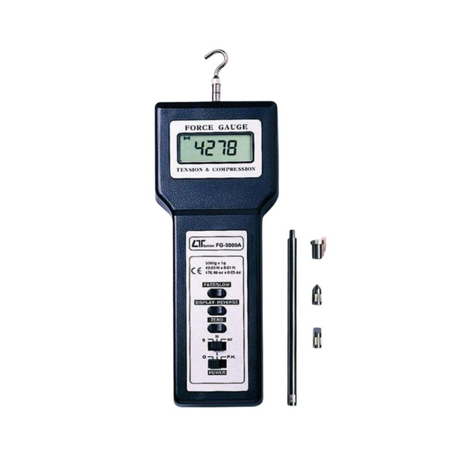 Lutron FG-5000A Digital Force Gauge - 5kg Tension & Compression Meter with RS-232