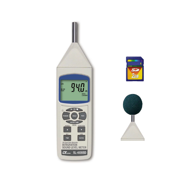 Lutron SL-4035SD Integrating Sound Level Meter with SD Card Data Logger (IEC Class 2)