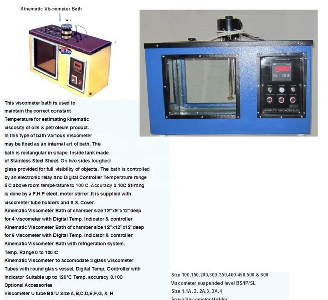 DVI T 8039 Kinematic Viscosity Bath | 6-Hole Stainless Steel Lab Water Bath