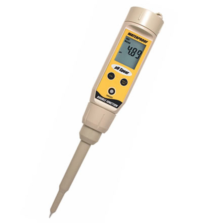 PEN TYPE Model PH SPEAR Resolution 0.01pH Ph buffer Point 3pt Range -1 to 15pH Tipped electrode for semi solids