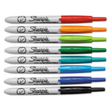 SHARPIE 1742025 Retractable Permanent Marker Ultra Fine Tip Assorted Colors 8/Set