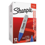 SHARPIE Permanent Markers, Broad, Chisel Tip, 12-Pack, Blue (38203) SHARPIE Permanent Markers, Broad, Chisel Tip, 12-Pack, Blue (38203)