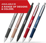 SHARPIE S-Gel, Gel Pens, Sleek Metal Barrel, Midnight Blue, Medium Point (0.7mm), Black Ink, 4 Count