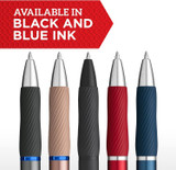 SHARPIE S-Gel, Gel Pens, Sleek Metal Barrel, Midnight Blue, Medium Point (0.7mm), Black Ink, 4 Count