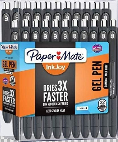 InkJoy Gel Pens, Medium Point, Black, 22 Count (Black, 22-Count)