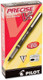 Pilot, Precise V5, Capped Liquid Ink Rolling Ball Pens, Extra Fine Point 0.5 mm, Black, Pack of 12