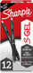 SHARPIE S-Gel, Gel Pens, Ultra Fine Point (0.38mm), Black, 12 Count