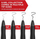 SHARPIE S-Gel, Gel Pens, Ultra Fine Point (0.38mm), Black, 12 Count