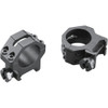 Weaver Classic 4hole Skeleton Rings Matte Black 1" Medium Clamshell Pack