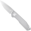 Cobratec Prodigy Titanium M390 Dns Block Knife Folding Blade Silver