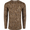 Drake Ol' Tom Performance Crew Camo Print Ls Mo Bottomland Large