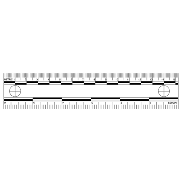 White Photo Evidence Scales (6'')