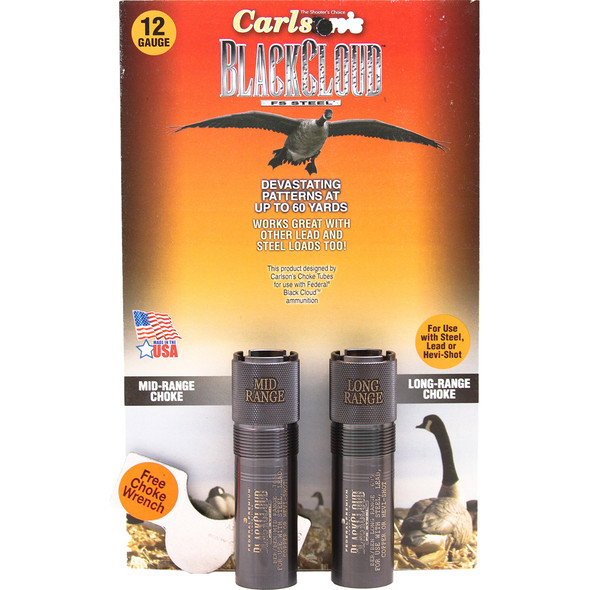 Carlsons Black Cloud Choke Tubes 12 Ga. Beretta/benelli Mobil, Mr And Lr 2 Pack