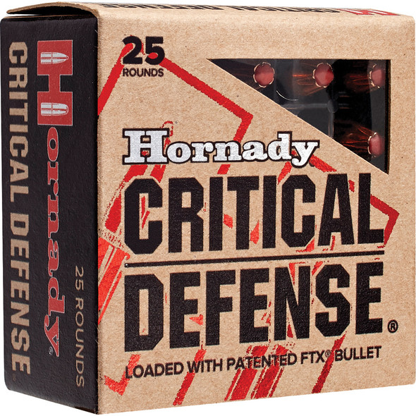 Hornady Critical Defense Pistol Ammo 38 Spl 110 Gr. Flex Tip Expanding 25 Rd.