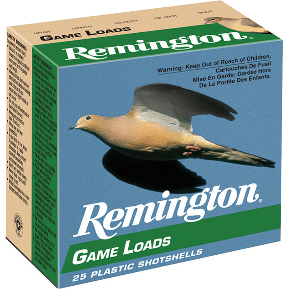 Remington Game Loads 20 Ga. 2.75 In. 7.5 Shot 25 Rd.
