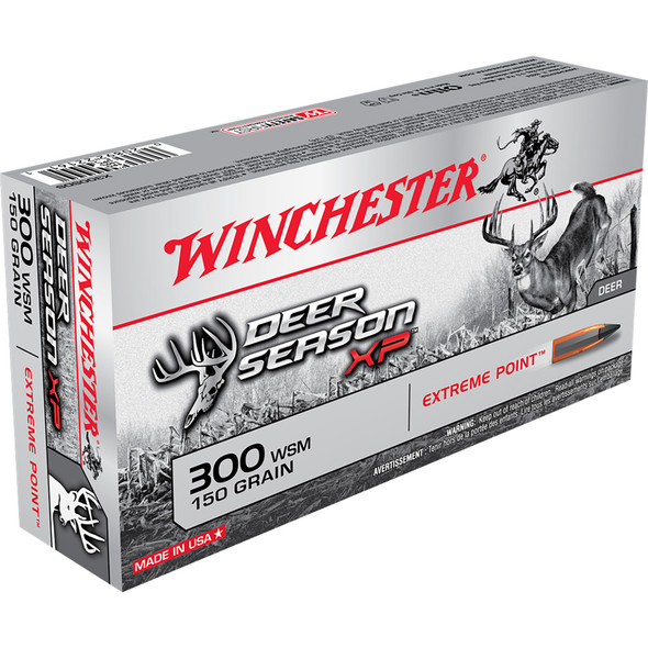 Winchester Deer Season Xp Rifle Ammo 300 Wsm 150 Gr. Extreme Point 20 Rd.