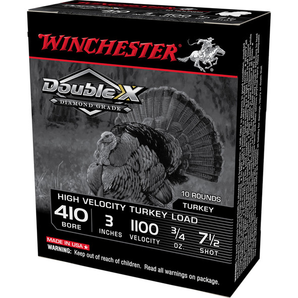 Winchester Double X Diamond Grade Turkey Load 410 Ga. 3 In. 3/4 Oz. 7.5 Shot 10 Rd.