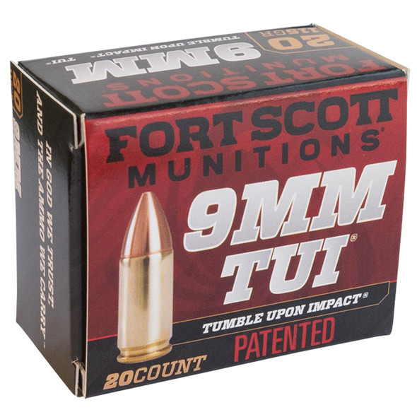 Fort Scott Munition Pistol Ammo 9mm 115 Gr. Tui 20 Rd.