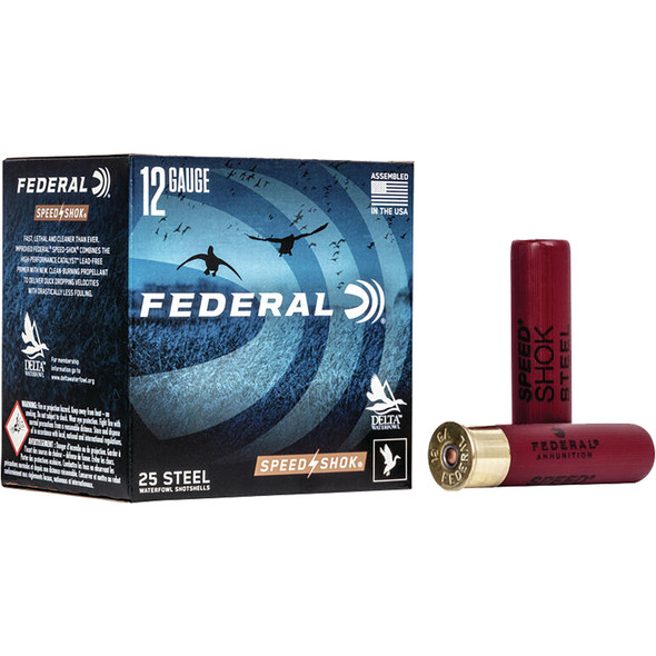 Federal Speed-shok Load 12 Gauge 3.5 In. 1 3/8 Oz. Bb Shot 25 Rd.