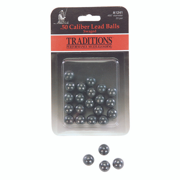 Traditions Swaged Round Balls .50 Cal. 20 Pk.