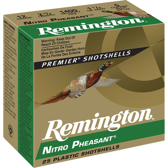 Remington Nitro Pheasant Loads 12 Ga. 2.75 In. 1 1/4 Oz. 4 Shot 25 Rd.