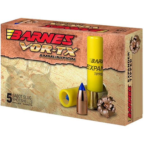 Barnes Vor-tx Shotgun Ammo 20 Ga. 3 In. 250 Gr. Expander Tipped Slug 5 Rd.