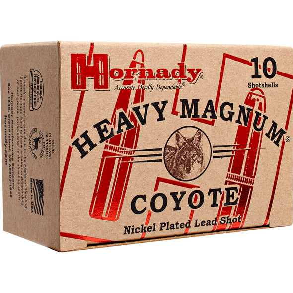 Hornady Heavy Magnum Coyote Shotshell Ammo 12 Ga. 3 In. 1 1/2 Oz. Bb Shot 10 Rd.