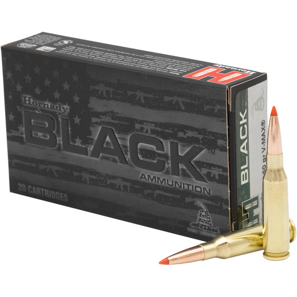 Hornady Black Rifle Ammo 6.8mm Rem. Spc 110 Gr. V-max Black 20 Rd.