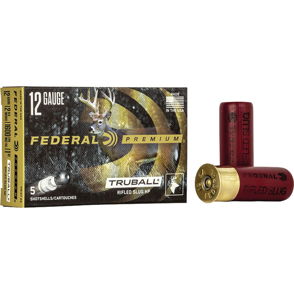 Federal Premium Vital-shok Truball Load 12 Gauge 2.75 In. 1 Oz. Slug 5 Rd.