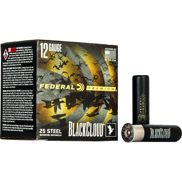 Federal Black Cloud Fs Steel Load 12 Gauge 3.5 In. 1 1/2 Oz. Bb Shot 25 Rd.