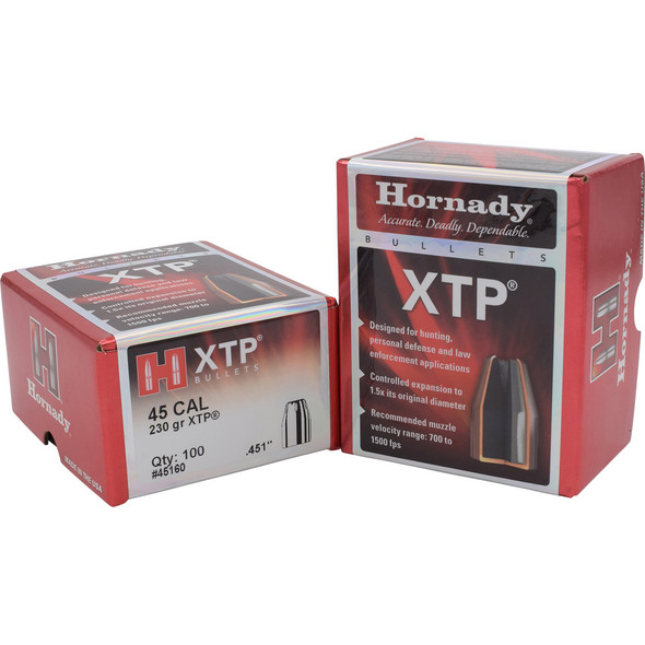Hornady Hp/xtp Bullets 45 Cal. .451 In. 230 Gr. 100 Pk