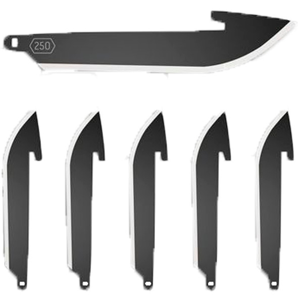 Outdoor Edge Drop Point Blades 2.2 In. Black Blades 6 Pk.
