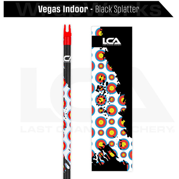 Last Chance Wrapworks Vegas Indoor   Black Splatter Precision Flex L-series