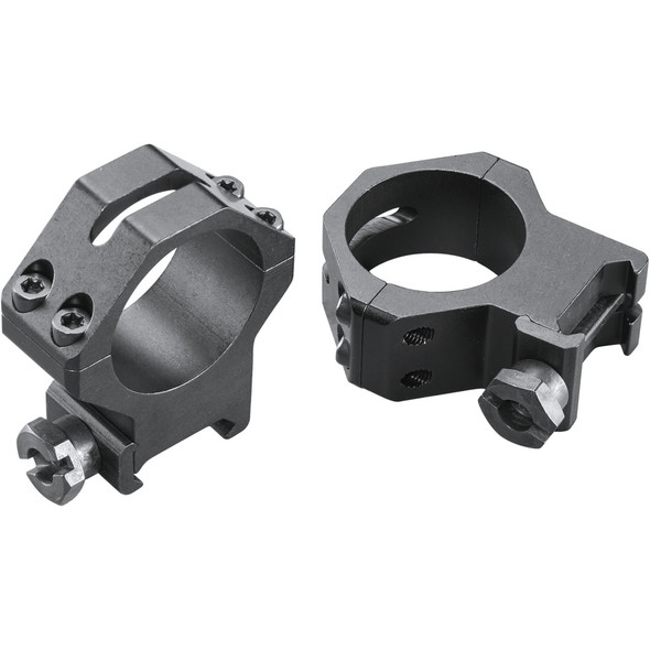 Weaver Classic 4hole Skeleton Rings Matte Black 30mm High Clamshell Pack