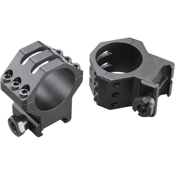 Weaver Classic 6hole Skeleton Rings Matte Black 30mm High Clamshell Pack