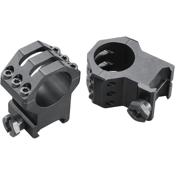 Weaver Classic 6hole Skeleton Rings Matte Black 1" Xxhigh Clamshell Pack