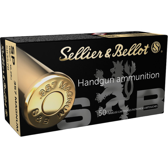 Sellier & Bellot Pistol Ammo 357 Magnum 158 Gr. Sp 50 Rd.