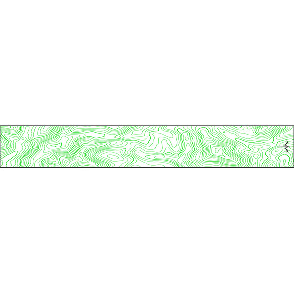 White Water Archery Thin Line Topo Wraps Flo Green 5 In. X 1.125 In. 15 Pk.