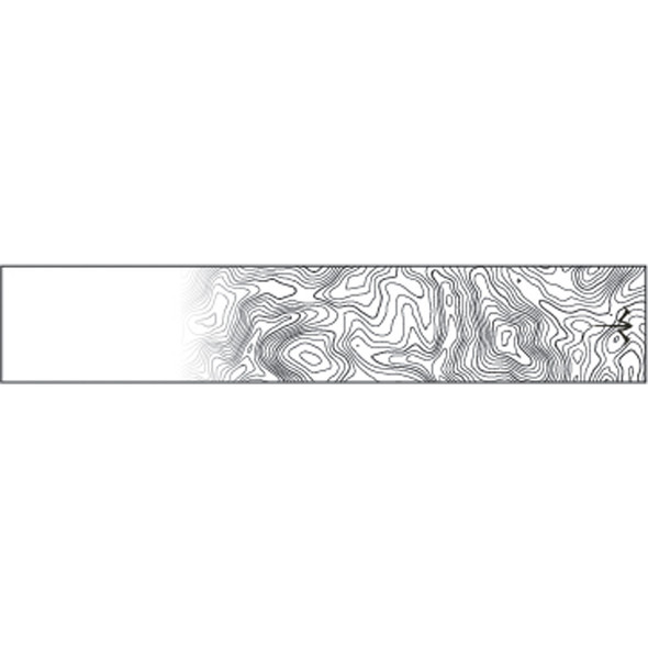White Water Archery Thin Line Topo Wraps White Fade 5 In. X 1.125 In. 15 Pk.