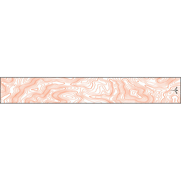 White Water Archery Thin Line Topo Wraps Flo Red 5 In. X 1.125 In. 15 Pk.