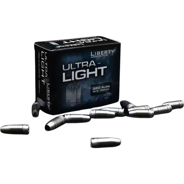 Liberty Ultra Light Pistol Ammo 380 Auto 50 Gr. 20 Rd.