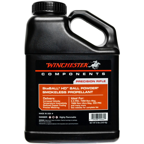 Winchester Staball Hd Powder 8 Lb. Rifle Hazmat