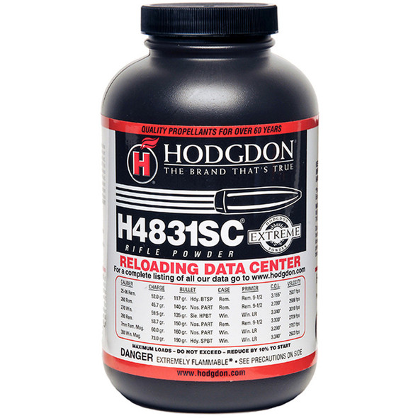 Hodgdon H4831sc Powder 1 Lb. Extreme Rifle Hazmat