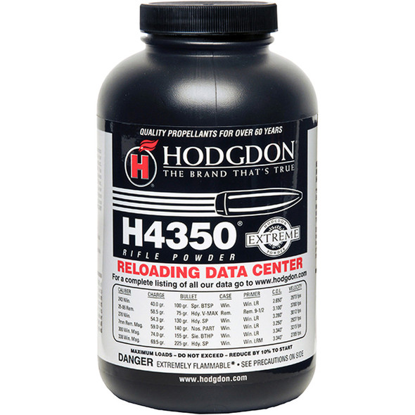 Hodgdon H4350 Powder 1 Lb. Extreme Rifle Hazmat