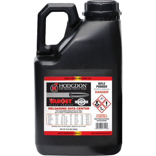 Hodgdon Varget Powder 8 Lb. Extreme Rifle