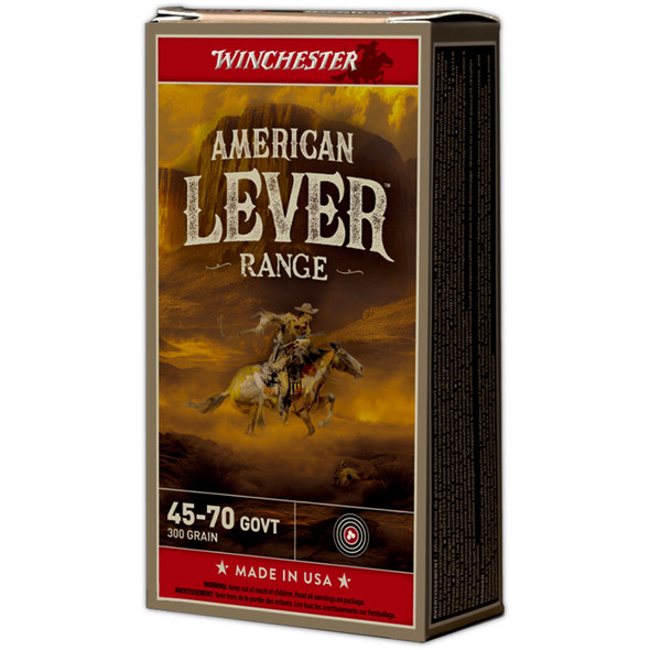 Winchester American Lever Range Ammo 45-70 Govt 300 Gr. 20 Rd.