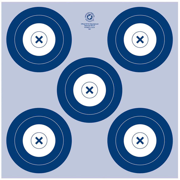 Maple Leaf Nfaa Indoor Target 5 Spot Target 25 Pk.