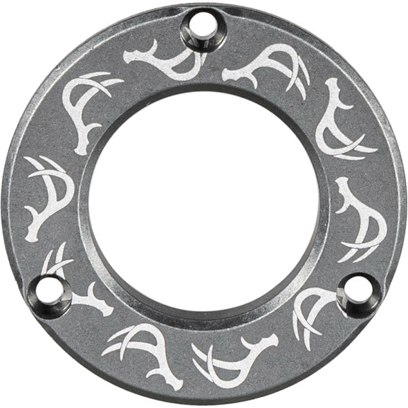 Axcel Driver Hubcap Stone Gray W/engraving Deer Antlers Pattern