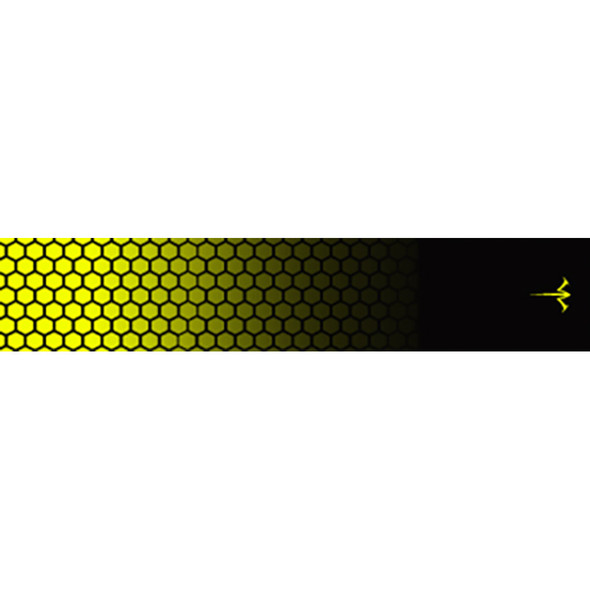 White Water Archery Honeycomb Fade Arrow Wraps Fade Flo Yellow 5 In. X 1.125 In. 15 Pk.